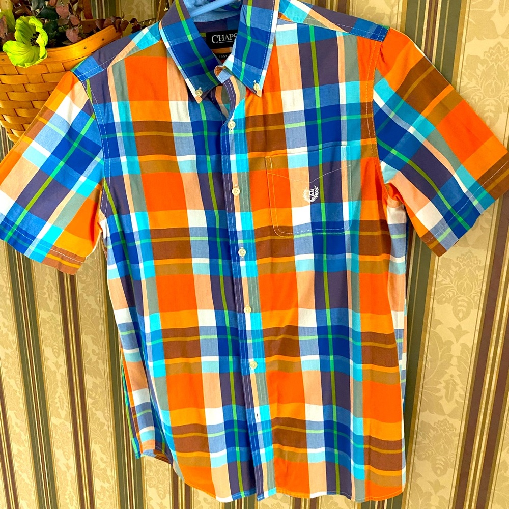 NWOT brand new, never worn men’s size, small, chaps, short sleeve shirt